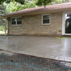 Brookfield Wisconsin Custom Concrete Patio